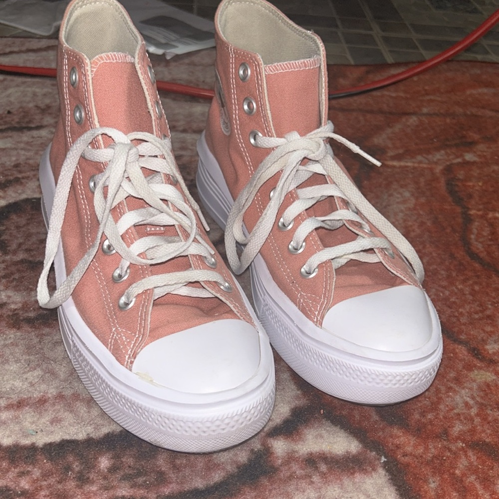 Pink Converse Chuck Taylor All Star Platform Shoes - Picture 3 of 5